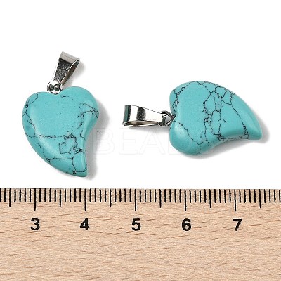 Synthetic Turquoise Pendants G-B127-11P-04-1