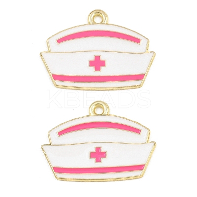 Medical Theme Alloy Enamel Pendants AL-CBA2919-03G-05B-1