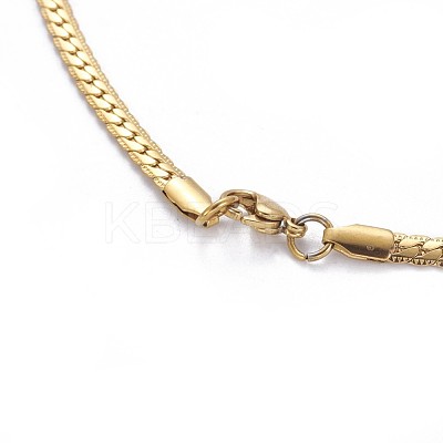 304 Stainless Steel Curb Chain Necklaces NJEW-F261-06G-1