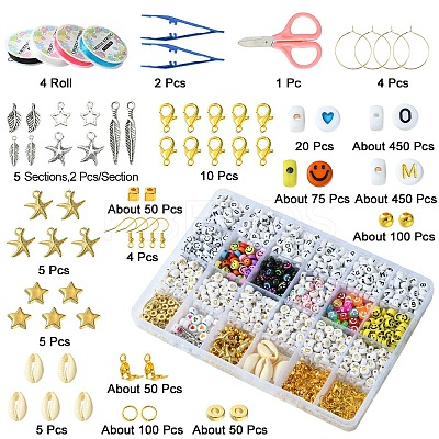 DIY Bracelet Making Kit DIY-YW0007-50-1