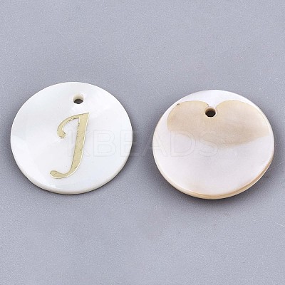 Natural Freshwater Shell Pendants SHEL-N027-04J-1