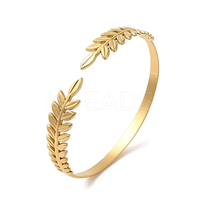 304 Stainless Steel Cuff Bangles BJEW-Z022-01G-1