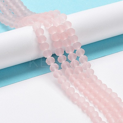 Transparent Glass Beads Strands EGLA-A034-T8mm-MD22-1