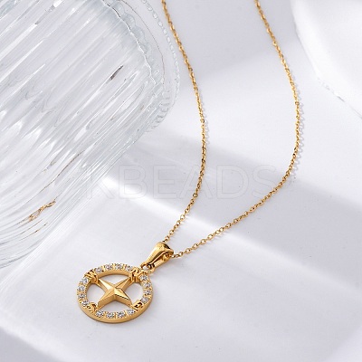 304 Stainless Steel Crystal Rhinestone Helm Pendant Necklaces NJEW-Z057-02B-G-1