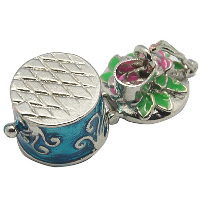 Brass Prayer Box Pendants KK-26X18-1