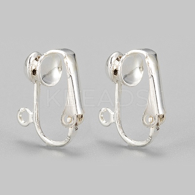 Iron Clip-on Earring Findings LS-EC141-S-1