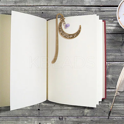 1 Set Tibetan Style Alloy Hook Bookmarks AJEW-FH0003-72A-1