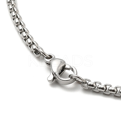 Halloween Theme Skeleton Alloy Pendant Necklaces with Box Chains NJEW-F319-01P-1