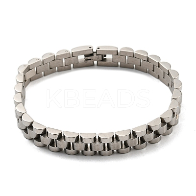 Non-Tarnish 304 Stainless Steel Thick Link Chain Bracelet BJEW-G649-10B-P-1