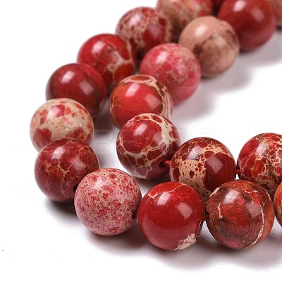 Synthetic Imperial Jasper Beads Strands G-H014-3-3-1