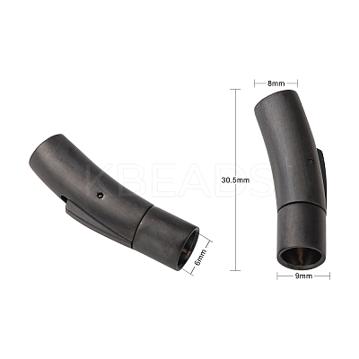 304 Stainless Steel Bayonet Clasps STAS-F131-30B-1