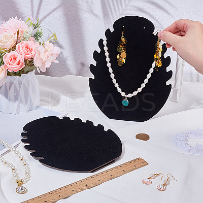 2Pcs Desktop Paper Necklace Display Stands NDIS-SC0001-03B-1