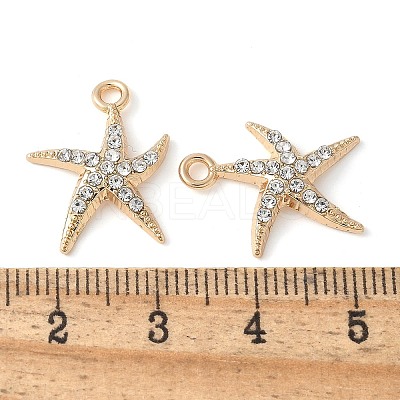 Alloy Crystal Rhinestone Pendants PALLOY-E775-16G-1
