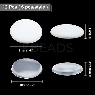 12Pcs 2 Style Door Knob Wall Shield AJEW-NB0002-44-1
