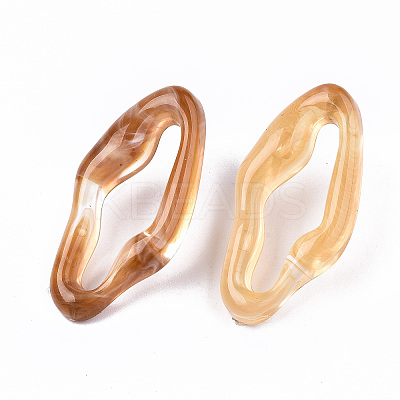 Transparent Resin Stud Earrings EJEW-T012-05-B01-1