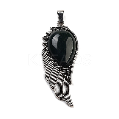 Natural Indian Agate Big Pendants G-G112-02AS-10-1
