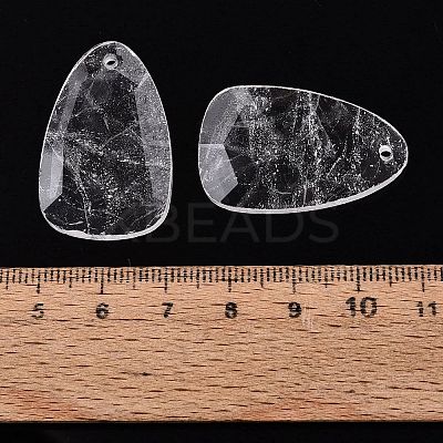 Natural Quartz Crystal Pendants G-Q601-38K-1