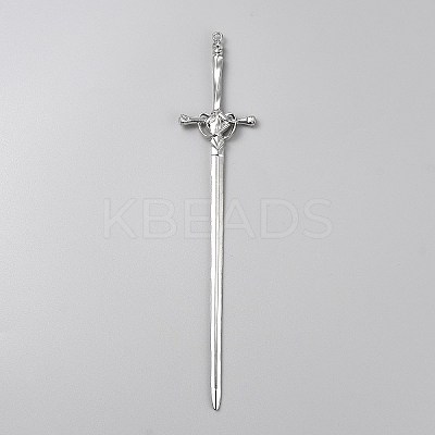 Zinc Alloy Hair Stick Findings for Women FIND-WH0365-027P-1