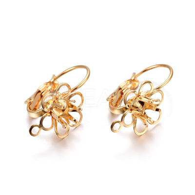 304 Stainless Steel Leverback Earring Findings X-STAS-P223-24G-1