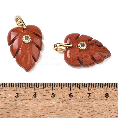 Natural Red Jasper Pendants GG-CBA105B-01G-G-1