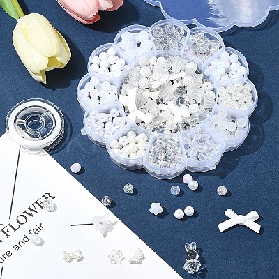 DIY Acrylic & ABS Plastic Beads Bracelets Jewelry Making Kits DIY-FS0007-27-1