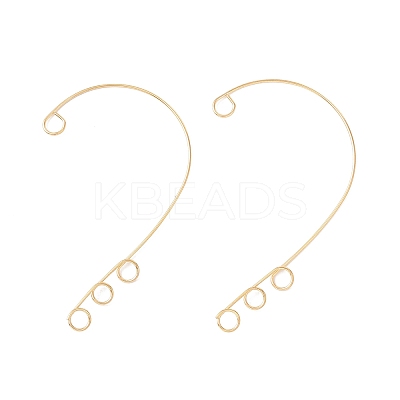 316 Stainless Steel Ear Cuff Findings Ion Plating(IP) X-STAS-H148-01G-1