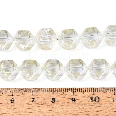 Electroplate Glass Beads Strands EGLA-T021-21D-1