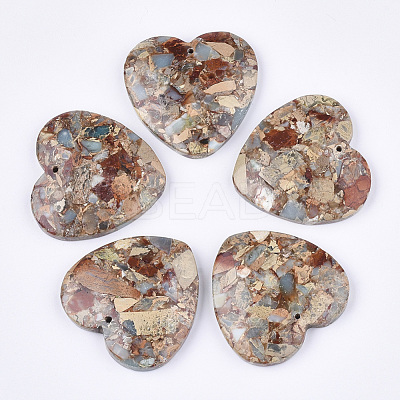Synthetic Aqua Terra Jasper Pendants G-S329-073-1