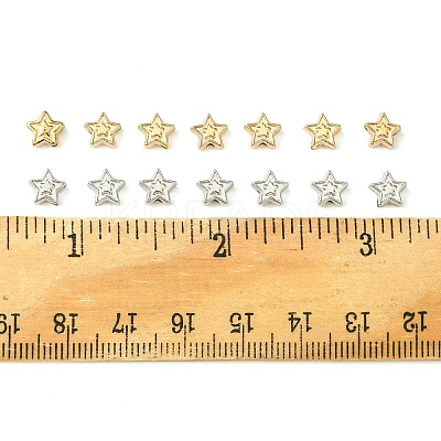 250Pcs 2 Colors CCB Plastic Beads CCB-FS0001-10-1