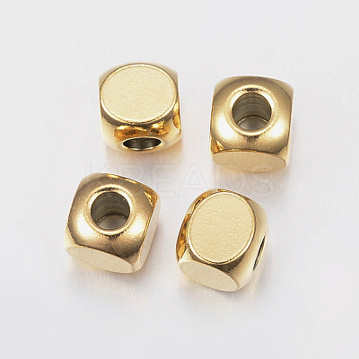 Ion Plating(IP) 304 Stainless Steel Beads STAS-F135-07G-6x6mm-1