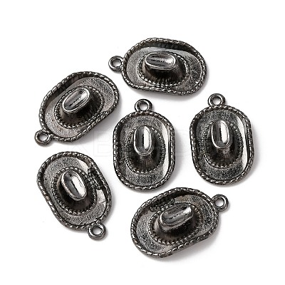 Tibetan Style Alloy Hat Pendants TIBEP-1023-B-FF-1