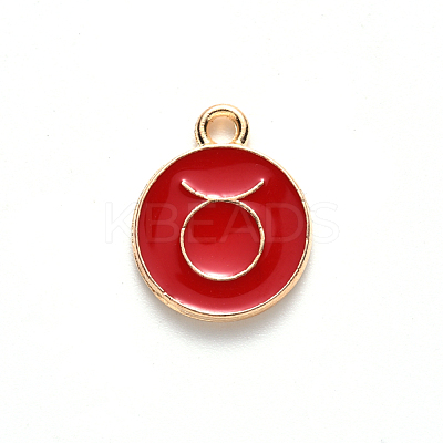 Alloy Enamel Pendants ENAM-S124-01A-07C-1