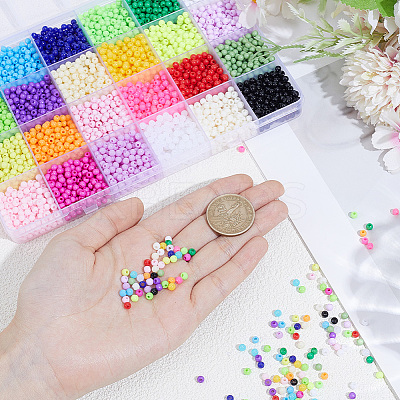 4800Pcs 24 Colors Opaque Acrylic Beads MACR-PA0001-62A-1