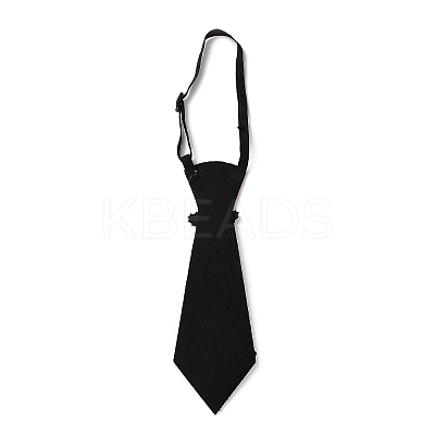Chistmas Theme Non-woven Fabrics Necktie AJEW-L092-A01-1