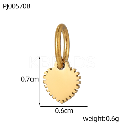 304 Stainless Steel Charms STAS-OY009-71G-1