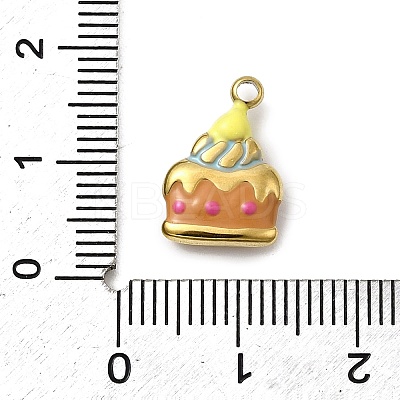 304 Stainless Steel Enamel Pendants STAS-I355-12G-02-1