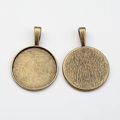 Bubble Locket Alloy Pendant Cabochon Bezel Settings DIY-X0268-04AB-FF-1