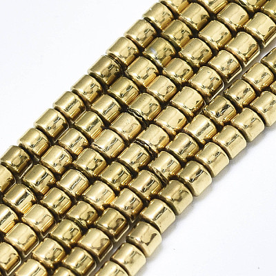 Electroplate Non-magnetic Synthetic Hematite Beads Strands X-G-S352-73-1