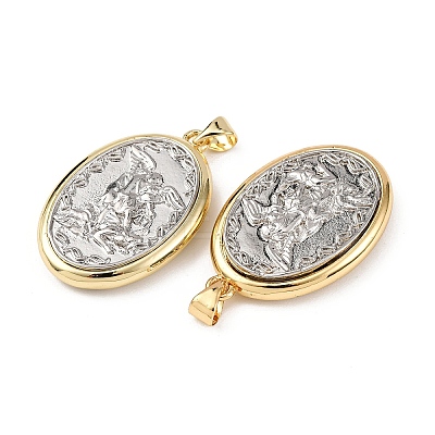Brass Religion Pendants KK-K408-04G-05-1
