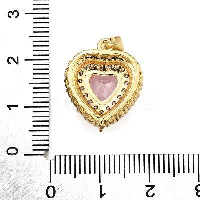Brass Micro Pave Cubic Zirconia Pendants KK-K401-07B-02-1