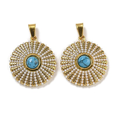 Synthetic Turquoise Pendants STAS-U024-16G-01-1
