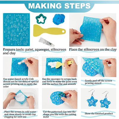 Silk Screen Printing Stencil DIY-WH0341-274-1