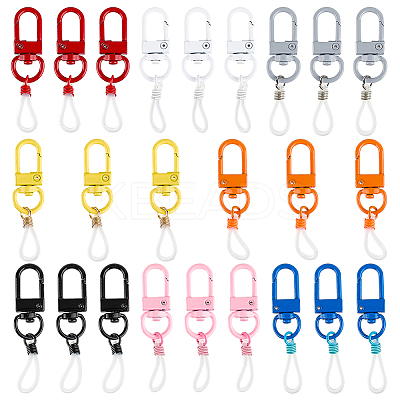24Pcs 8 Colors Silicone Pen Holder Clip HJEW-DR00035-1