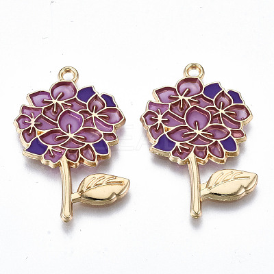 Transparent Epoxy Resin Pendants ENAM-Q437-059A-NR-1
