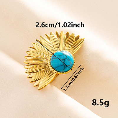 Adjustable 304 Stainless Steel Cuff Open Rings for Women EY4834-6-1