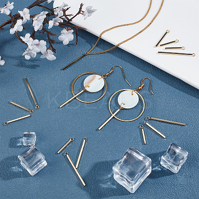 60Pcs 4 Style 304 Stainless Steel Pendants STAS-SC0003-94-1