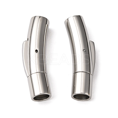 Tarnish Resistant 304 Stainless Steel Bayonet Clasps X-STAS-I013-5mm-1