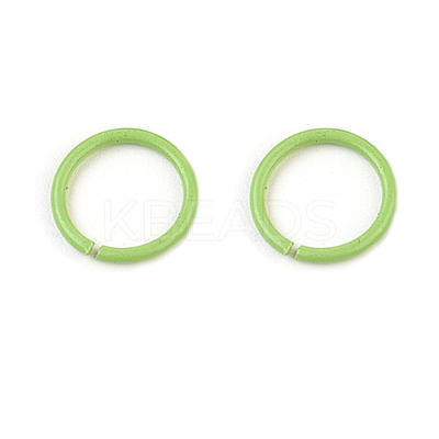 Spray Painted Iron Open Jump Rings IFIN-F149-B06-1