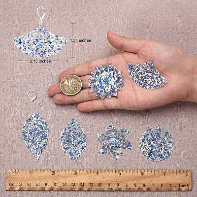 DIY Flower Drop Earring Making Kit DIY-SZ0008-53-1