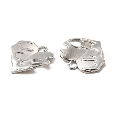 Non-Tarnish 304 Stainless Steel Pendant Rhinestone Settings STAS-A070-08P-1